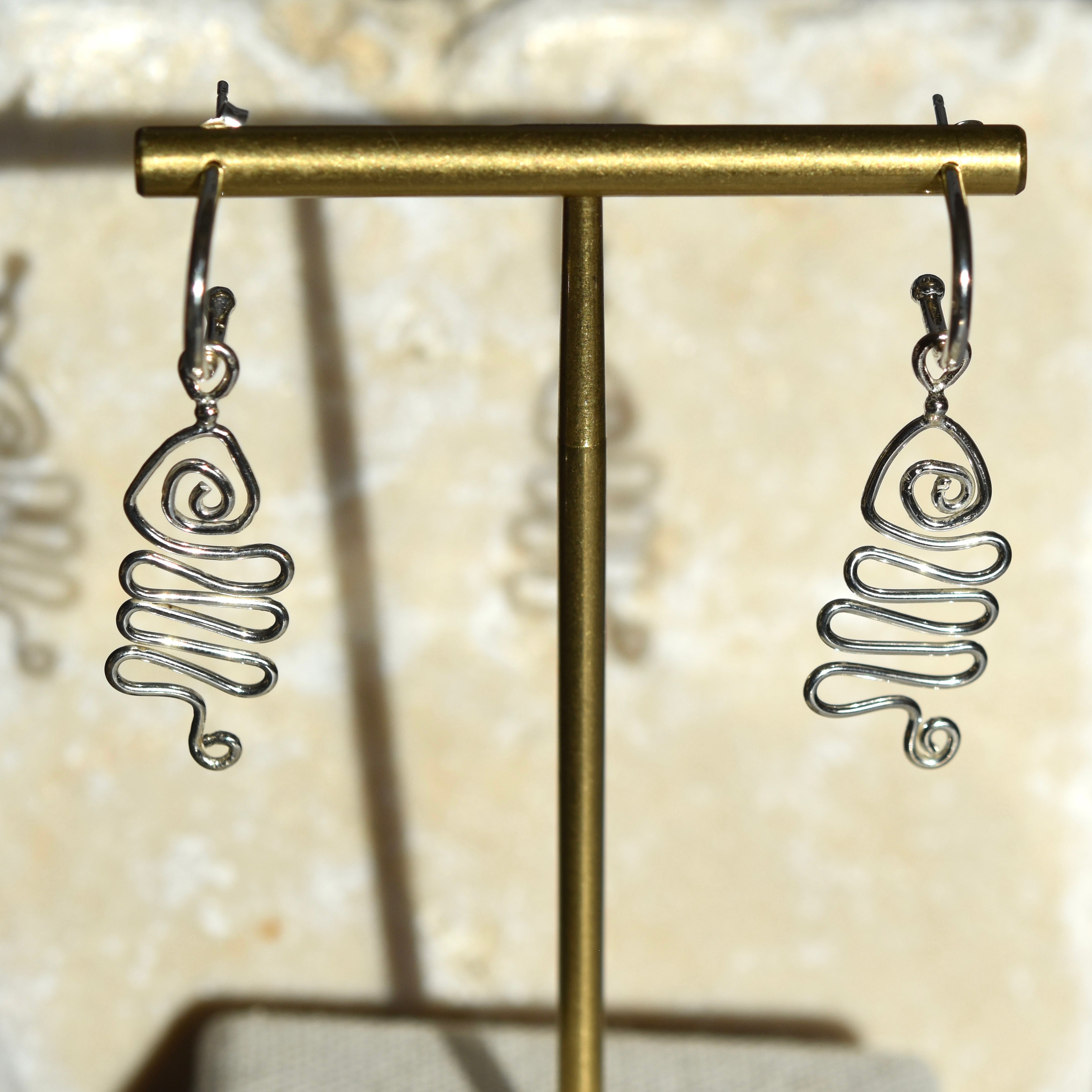 Fish Bone Earrings